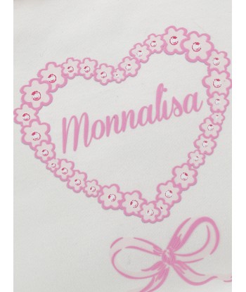 Monnalisa Baby Girls Cotton Padded Blanket in Ivory Economisez 