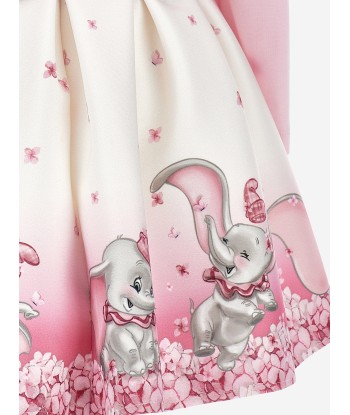 Monnalisa Baby Girls Disney Dumbo Neoprene Dress in Pink Véritable concentré