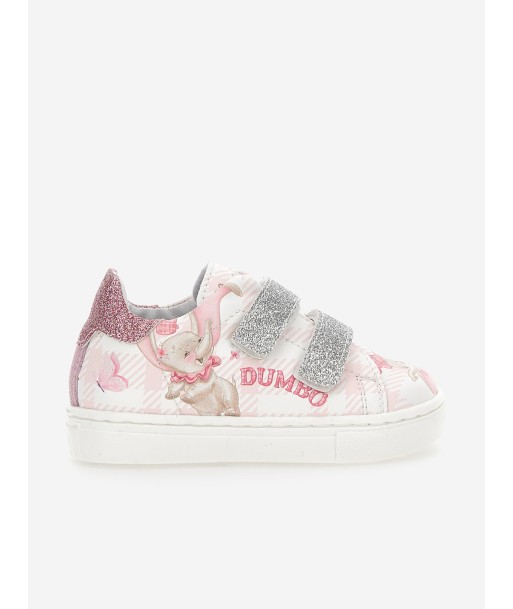 Monnalisa Girls Disney Dumbo Glitter Trainers in Pink sur le site 