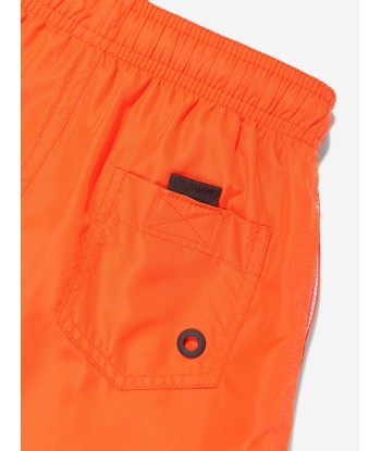 Diesel Boys Logo Swim Shorts in Orange les ctes