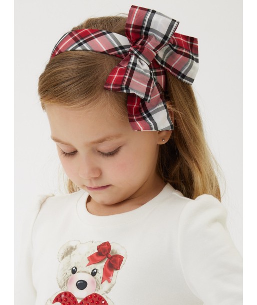 Monnalisa Girls Tartan Bow Headband in Red Le MVP de beaucoup