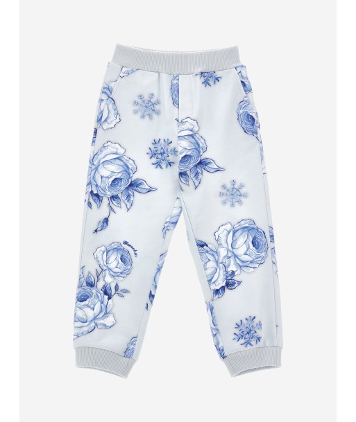 Monnalisa Girls Frozen Print Joggers in White le des métaux précieux