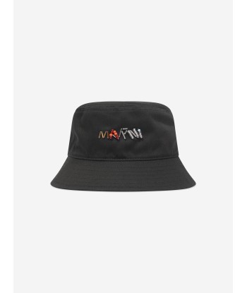 MARNI Girls Logo Bucket Hat in Black la colonne vertébrale