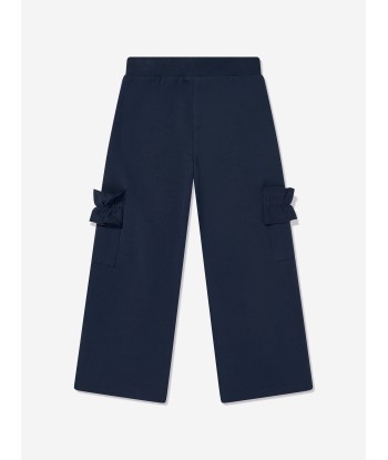 Monnalisa Girls Cargo Joggers in Blue Pour