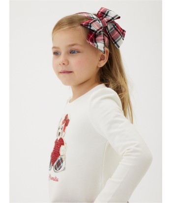 Monnalisa Girls Tartan Bow Headband in Red Le MVP de beaucoup