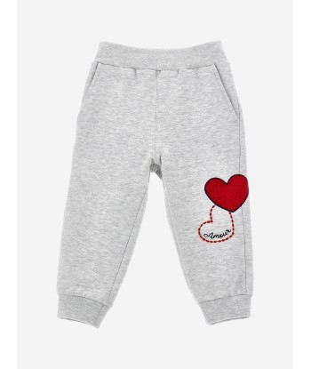 Monnalisa Girls Heart Joggers in Grey À commander