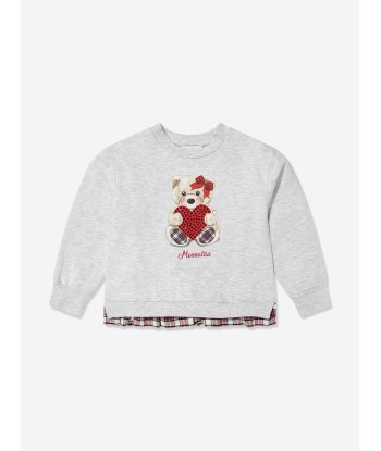 Monnalisa Girls Teddy Bear Sweatshirt in Grey suggérées chez