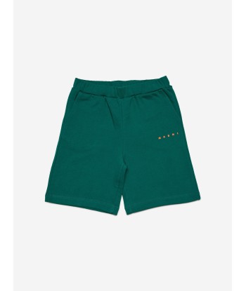 MARNI Kids Logo Shorts in Green du meilleur 