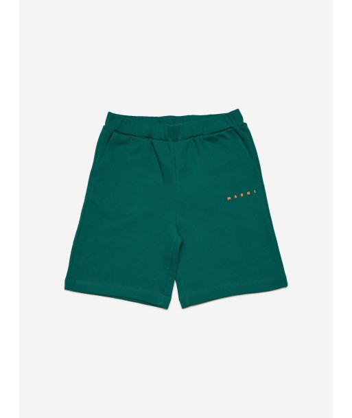 MARNI Kids Logo Shorts in Green du meilleur 