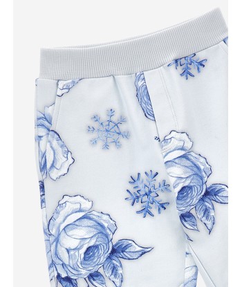 Monnalisa Girls Frozen Print Joggers in White le des métaux précieux