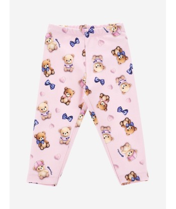 Monnalisa Baby Girls Teddy Bear Leggings in Pink sur le site 