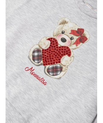 Monnalisa Girls Teddy Bear Sweatshirt in Grey suggérées chez