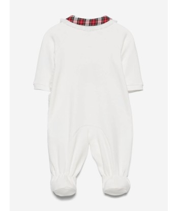 Monnalisa Baby Girls Teddy Babygrow in White une grave pollution 