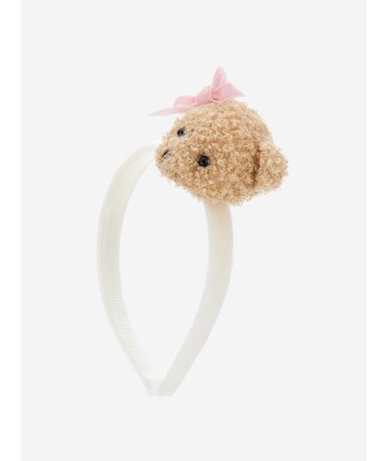 Monnalisa Girls Teddy Bear Headband in White vous aussi creer 