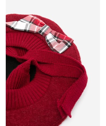 Monnalisa Baby Girls Wool Beret in Red sur le site 