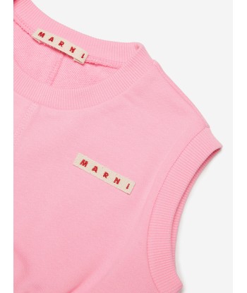 MARNI Girls Sleeveless Sweatshirt in Pink hantent personnes