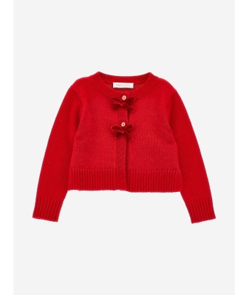 Monnalisa Baby Girls Wool Knitted Cardigan in Red ou a consommer sur place