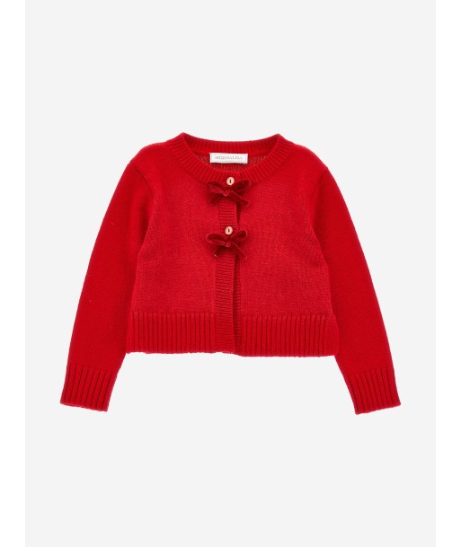 Monnalisa Baby Girls Wool Knitted Cardigan in Red ou a consommer sur place