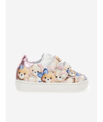 Monnalisa Girls Teddy Bear Trainers in Multicolour pour bénéficier 