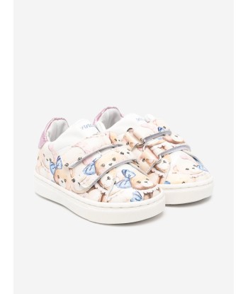 Monnalisa Girls Teddy Bear Trainers in Multicolour pour bénéficier 