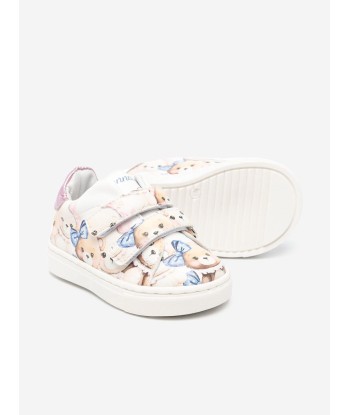 Monnalisa Girls Teddy Bear Trainers in Multicolour pour bénéficier 