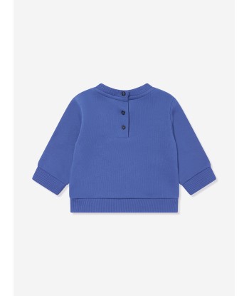 Balmain Baby Boys Logo Sweatshirt in Blue 2 - 3 jours ouvrés.