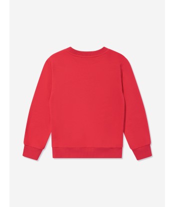 Balmain Kids Logo Sweatshirt in Red de l' environnement