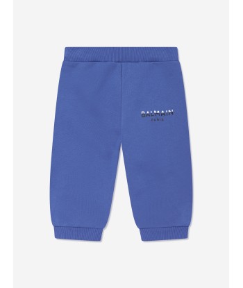 Balmain Baby Boys Logo Joggers in Blue solde