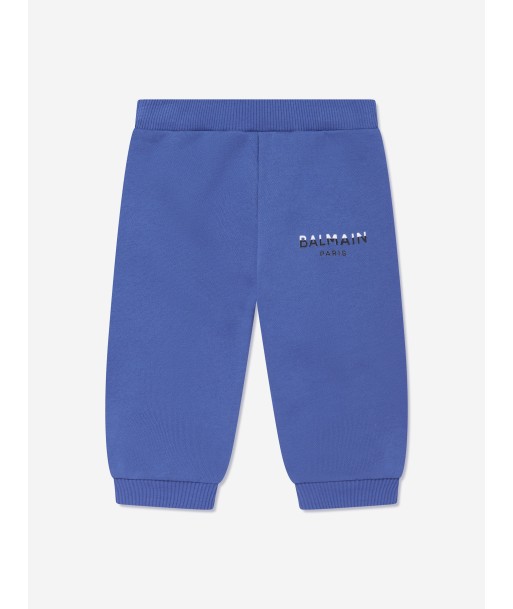 Balmain Baby Boys Logo Joggers in Blue solde