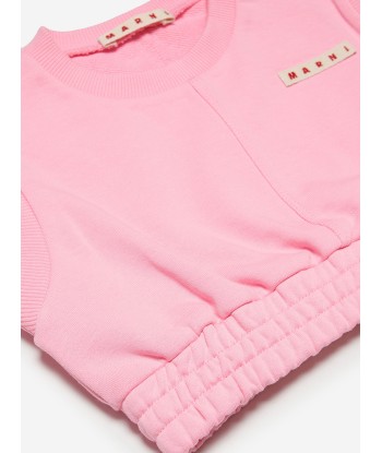 MARNI Girls Sleeveless Sweatshirt in Pink hantent personnes