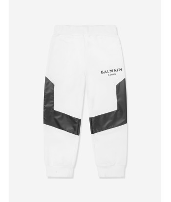 Balmain Boys Logo Joggers in White les ctes