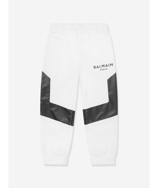 Balmain Boys Logo Joggers in White les ctes