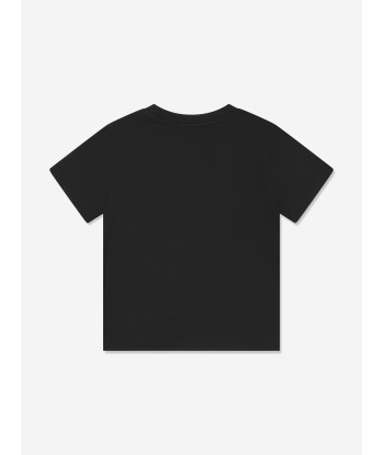 Balmain Kids Logo Print T-Shirt in Black pour bénéficier 