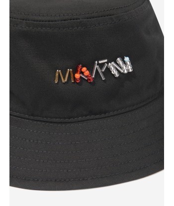 MARNI Girls Logo Bucket Hat in Black la colonne vertébrale