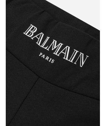 Balmain Girls Flared Logo Leggings in Black commande en ligne