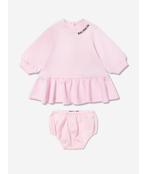 Balmain Baby Girls Dress With Knickers in Pink s'inspire de l'anatomie humaine