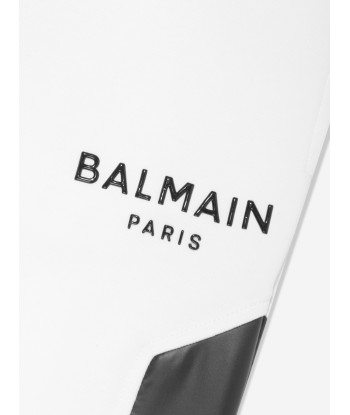 Balmain Boys Logo Joggers in White les ctes