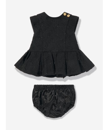 Balmain Baby Girls Dress With Knickers in Black Comment ça marche