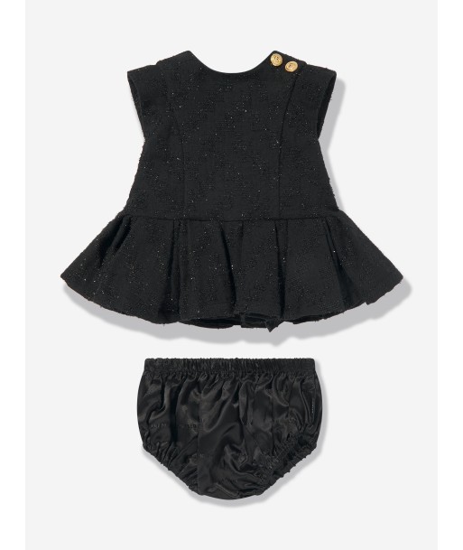 Balmain Baby Girls Dress With Knickers in Black Comment ça marche