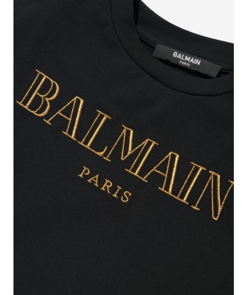 Balmain Girls Logo Dress in Black offre 