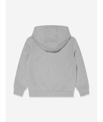 Balmain Kids Logo Hoodie in Grey Faites des économies