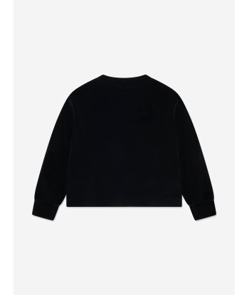 Balmain Kids Paris Logo Sweatshirt in Black Véritable concentré