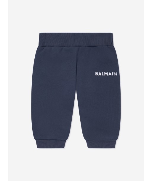 Balmain Baby Logo Joggers in Navy shop