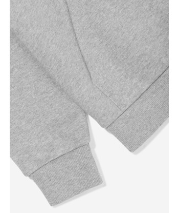 Balmain Kids Logo Hoodie in Grey Faites des économies