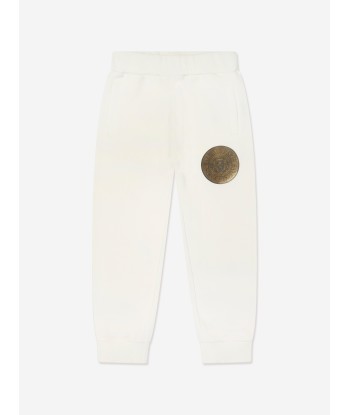 Balmain Kids Logo Joggers in Ivory pas cher 