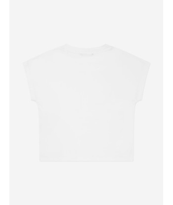 Balmain Girls Logo T-Shirt in White Comment ça marche