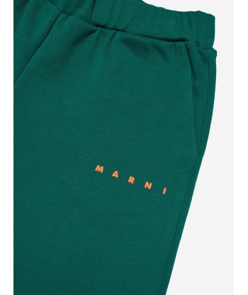 MARNI Kids Logo Shorts in Green du meilleur 