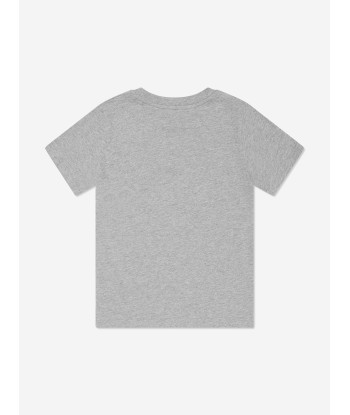 Balmain Kids Logo T-Shirt in Grey 50% de réduction en Octobre 2024