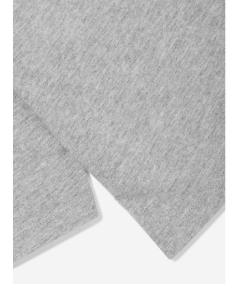 Balmain Baby Long Sleeve T-Shirt in Grey Faites des économies