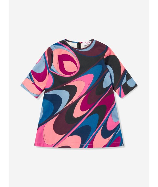 Pucci Girls Onde Print Dress in Multicolour Economisez 